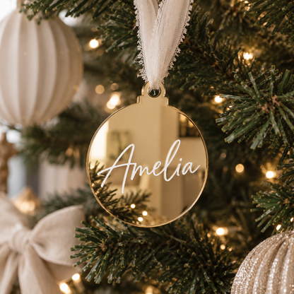 personalised christmas bauble