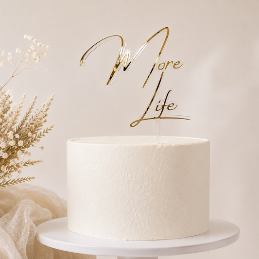 personalised acrylic cake topper