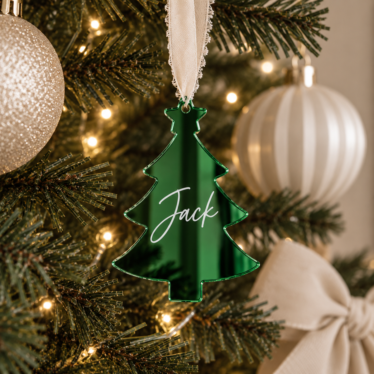 personalised christmas bauble