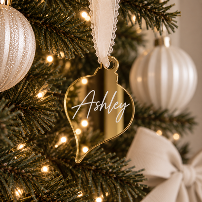 personalised christmas bauble